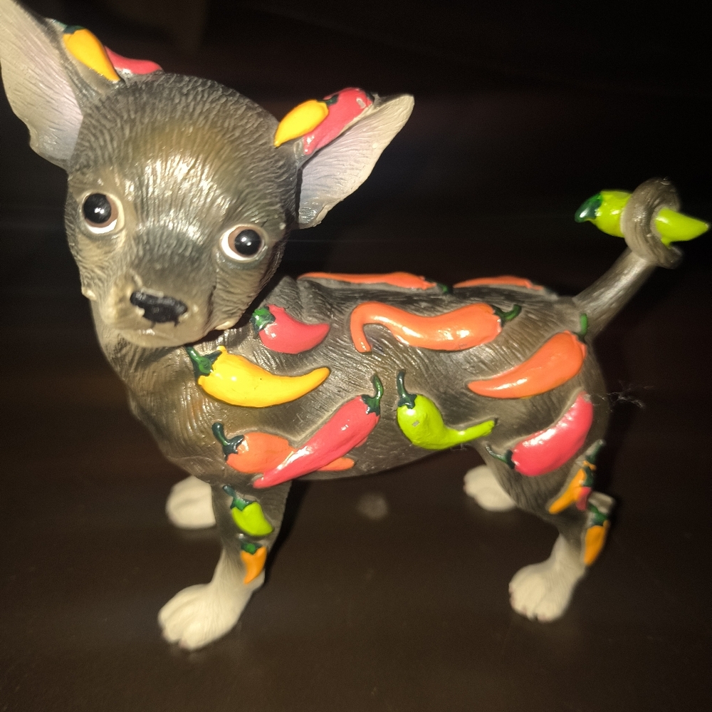 Chihuahua Covered In Peppers